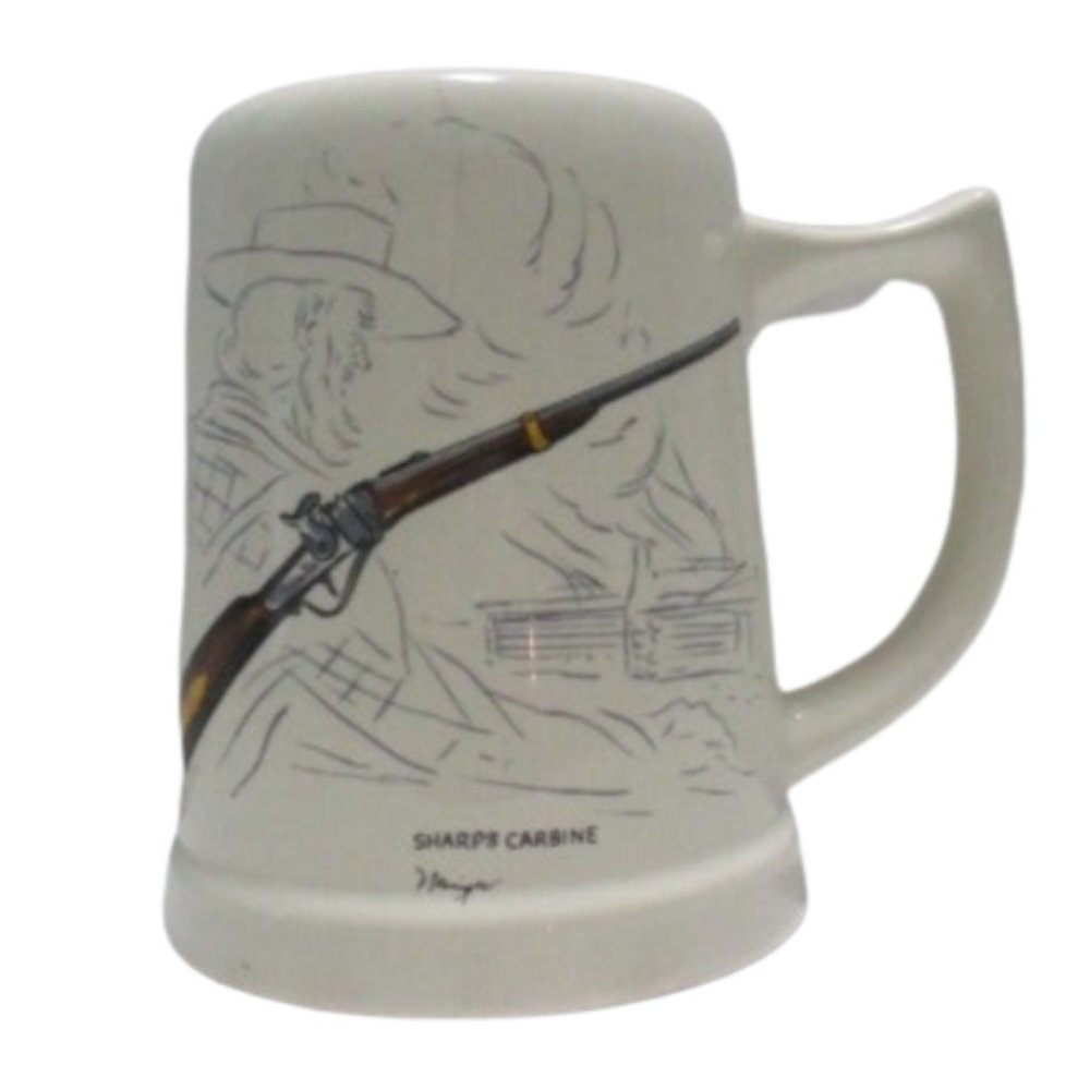 Vintage “Historical American Firearms” Coffee Mug featuring the Sharps Carbine